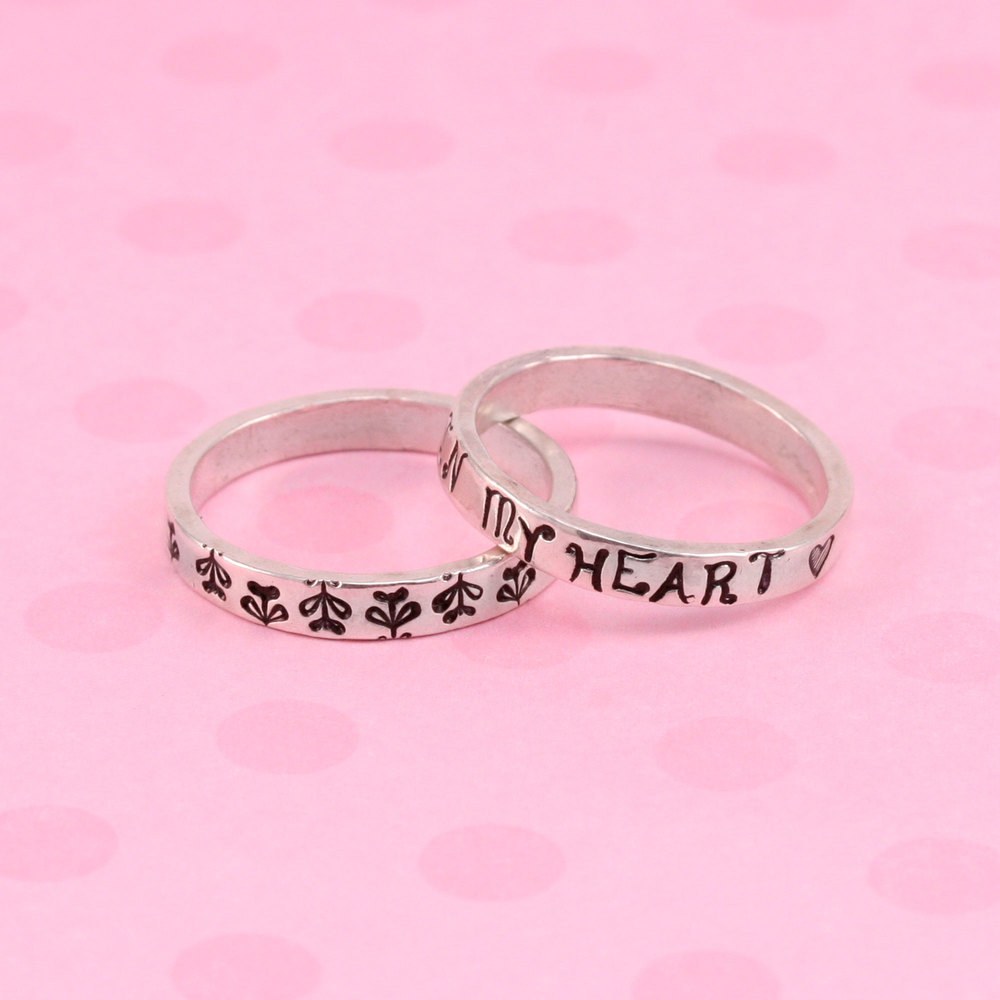 Metal Stamping Blanks Sterling Silver Ring Stamping Blank, 3mm Wide, SIZE 3, *PLEASE READ PRODUCT NOTE